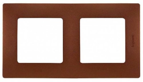 Рамка универсальная Legrand Etika 2-м. какао  картинка